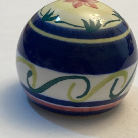 Ceramic Drawer Pull Knobs Cabinet Pulls Flower Floral Set of 11 Blue Green Pink - Picture 12 of 13